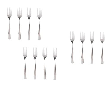 Invero Set mit 12 Mini-Dessert-Folk-Set, hochglanzpoliert, Besteck, Startergabel für Zuhause, Küche, Restaurants oder Bars, ideal für Desserts, Vorspeisen, Gebäck, Obstsalate und mehr, 15 cm im Sale